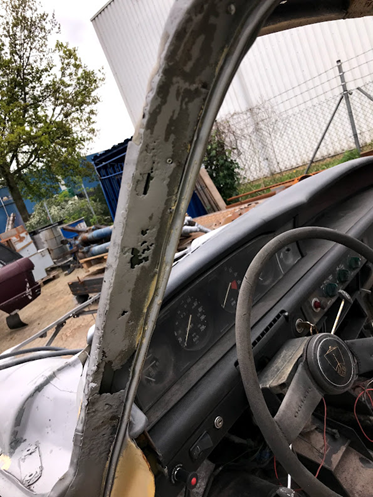 Rover P6; “verborgen gebreken” de A-stijl !!
