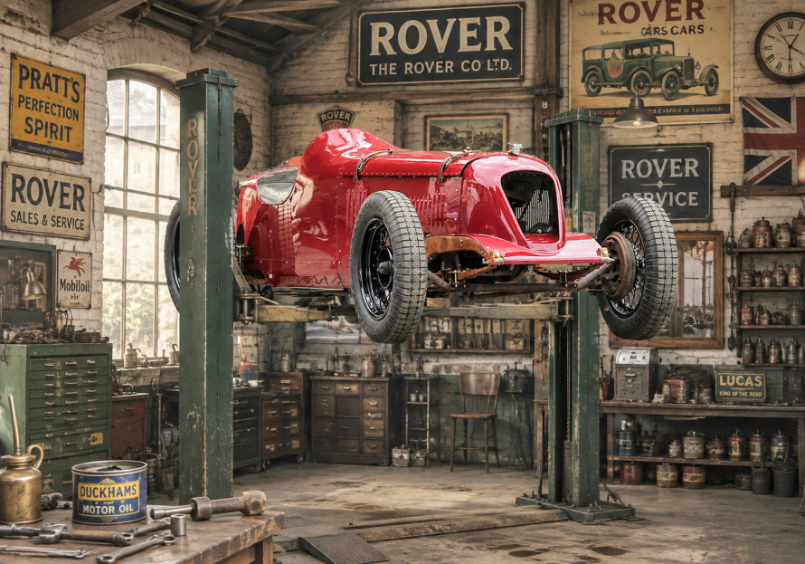Rover 10 Special in de 30-er jaren (AI)