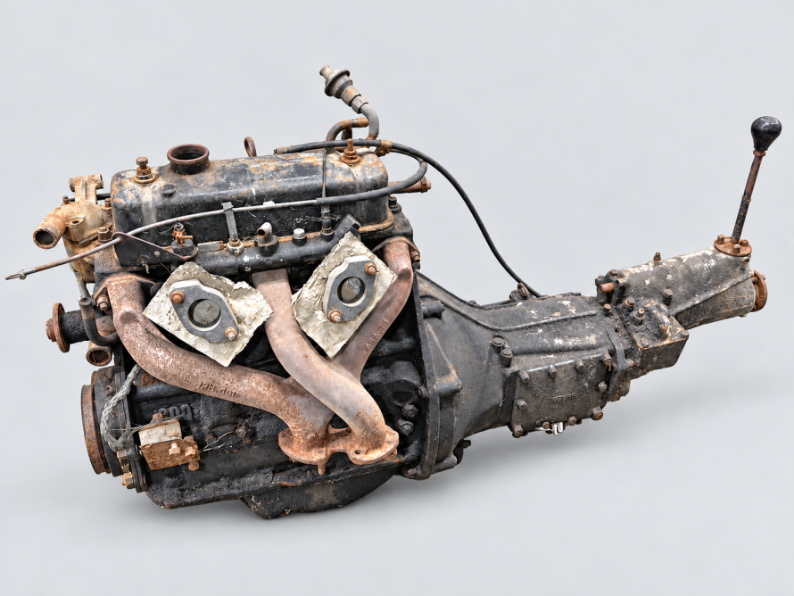 FOR SALE **MGB 1800 B-serie motor met handbak**